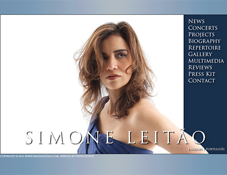 Simone Leitao's website screenshot